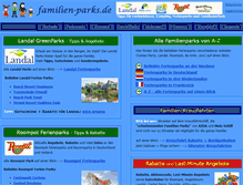 Tablet Screenshot of familien-parks.de